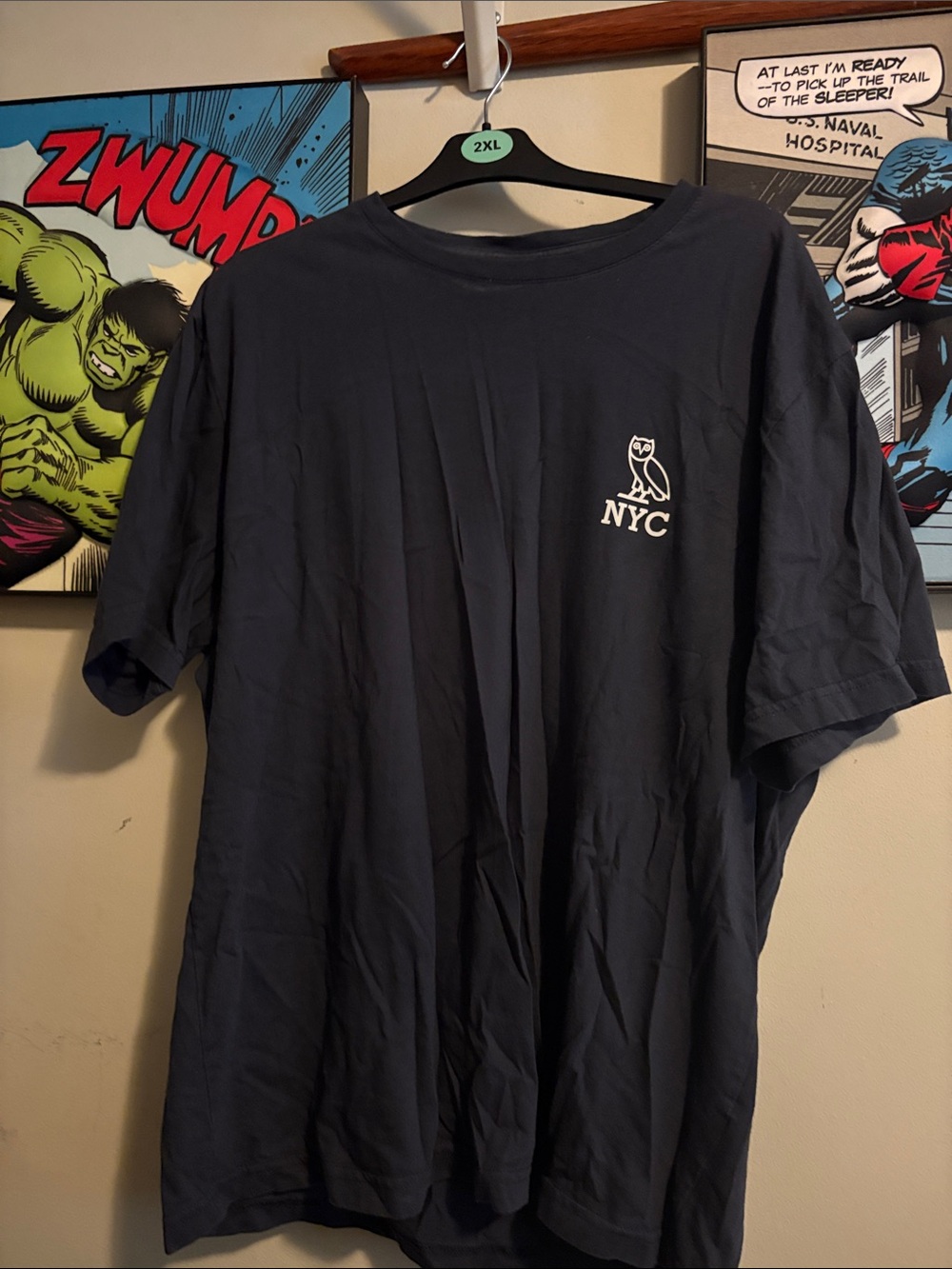 NYC OVO Graphic Men's T-Shirt - Navy